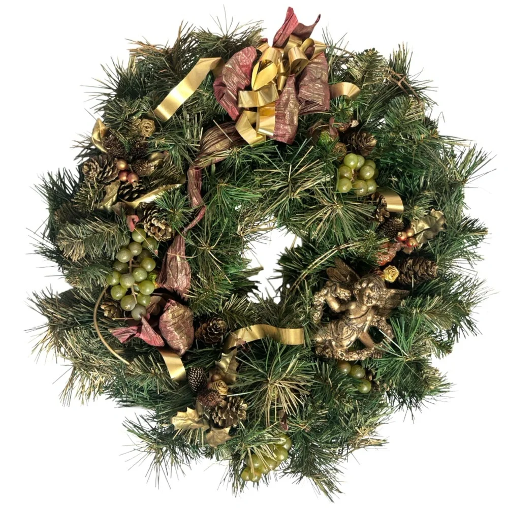 Victorian Angel Wreath Wall Door Table Centerpiece Holiday Décor Christmas
